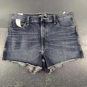 Wrangler Retro Jean Shorts Womens 5 Average Blue Blair Hi Rise Cut Offs NWT